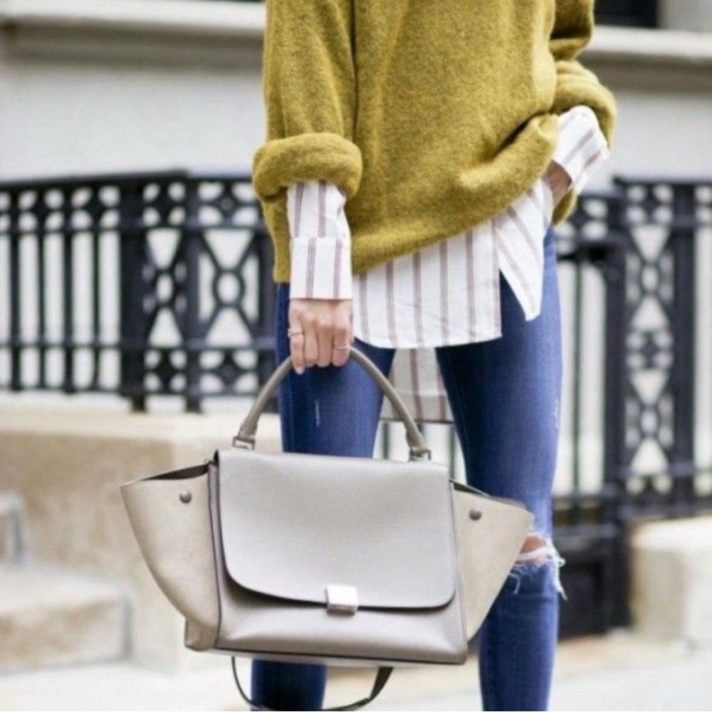 Céline trapeze bag in beige